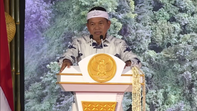 Gubernur Jawa Barat Dedi Mulyadi di acara Musrenbang