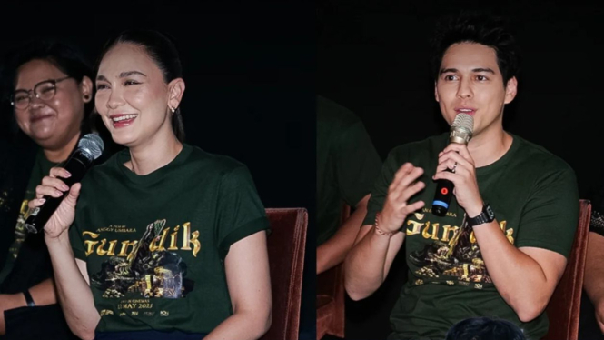 Luna Maya dan Maxime Bouttier hadiri Press Conference film Gundik