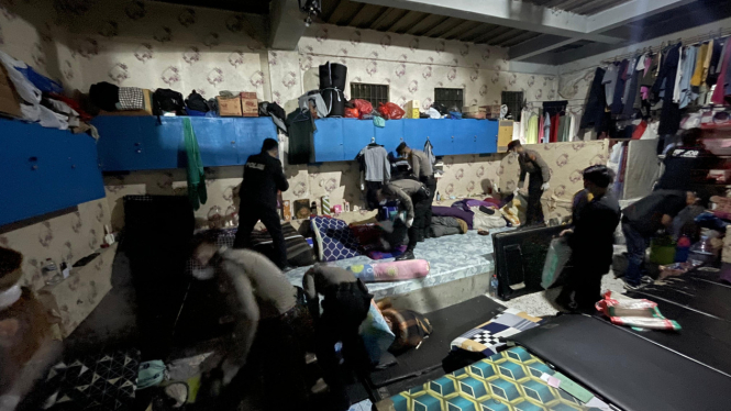 Penggeledahan dilakukan di kamar lapas wilayah Riau (dok. istimewa)