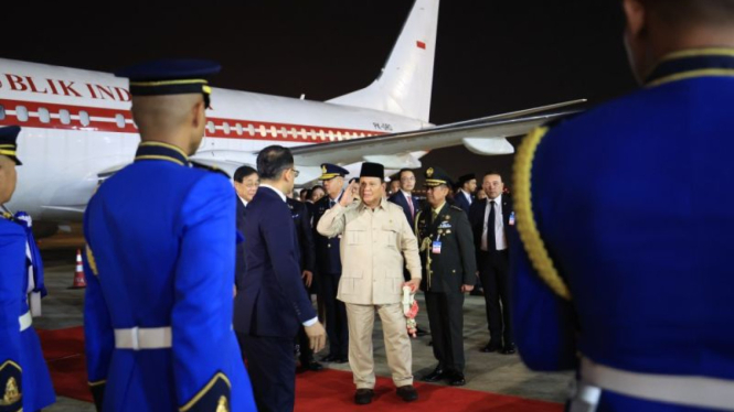 Presiden Parabowo Subianto Tiba di Thailand.