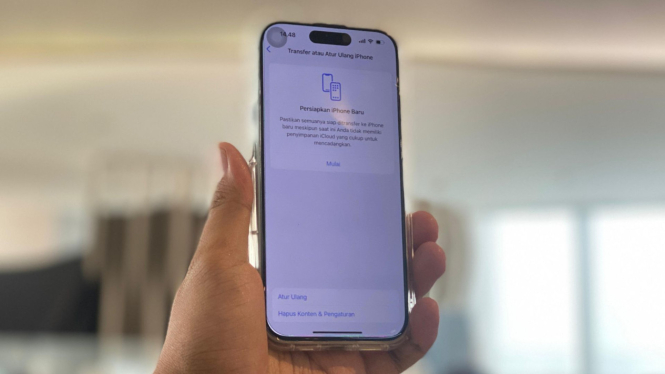 Atur ulang iPhone