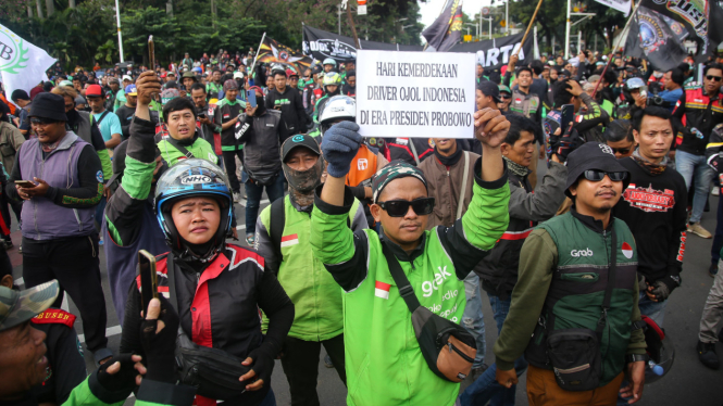 Aksi Demo Ojek Online