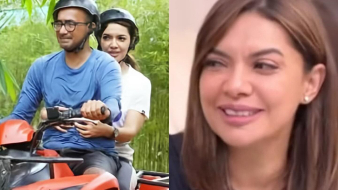 Najwa Shihab bersama sang suami, Ibrahim Sjarief Assegaf.