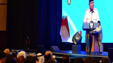 Presiden Prabowo Subianto memberikan sambutan dalam pembukaan konvensi IPA ke-49