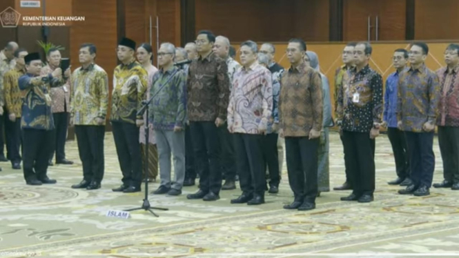 Pelantikan Dirjen Bea Cukai, Dirjen Pajak dan pejabat eselon I lainnya di Kementerian Keuangan