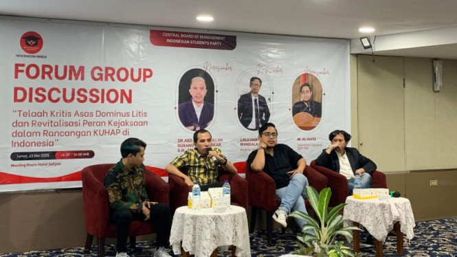 Forum Group Discussion (FGD) yang diinisiasi Partai Mahasiswa Indonesia (PMI).