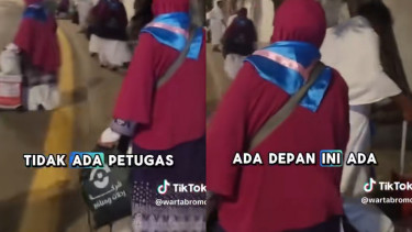 Viral video jemaah tidak didampingi petugas ternyata ada dalam video tersebut