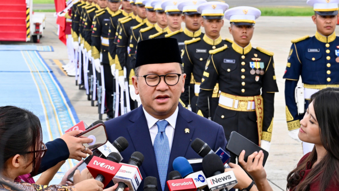 Menteri Investasi dan Hilirisasi/Kepala BKPM, Rosan Perkasa Roeslani usai menyambut PM RRT Li Qiang di Jakarta, Sabtu 24 Mei 2025 (Foto: Cahyo - Biro Pers Sekretariat Presiden)