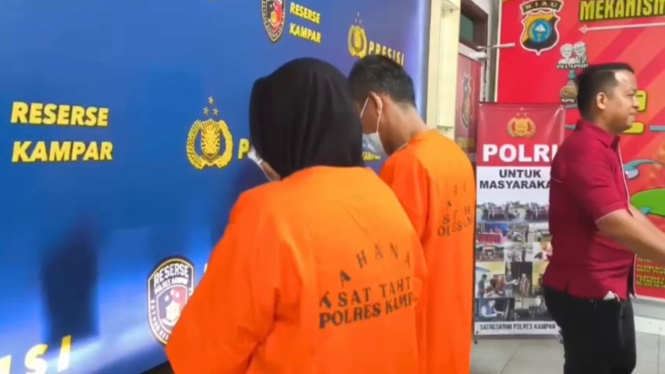 Pasangan suami istri di Kampar yang memaksa anak perempuan melakukan threesome