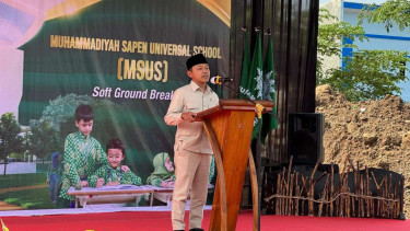 Wamendikdasmen, Fajar Rija Ul Haq di Muhammadiyah Sapen Universal School, DIY