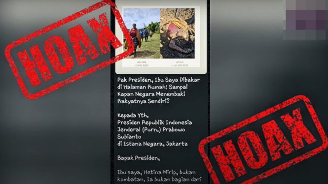 VIVA Militer: Surat terbuka yang menyebut TNI bakar hidup-hidup Mama Papua