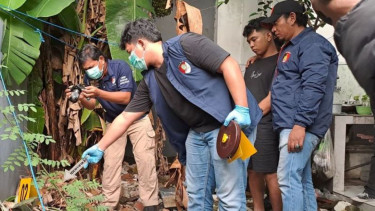 Olah TKP praktik aborsi ilegal di Makassar.