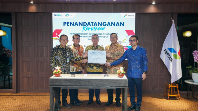 Penandatanganan komitmen pengembangan Project USAF Pertamina