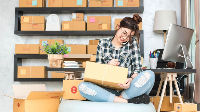 Ilustrasi usaha dropship modal paylater