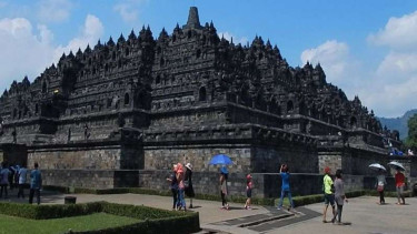 Candi Borobudi di Jawa Tengah.