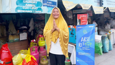 Nasabah PNM Mekaar yang memiliki usaha laundry