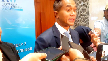 [Ketua Umum Kadin Indonesia, Anindya Bakrie, di acara Indonesia Maritime Week (IMW) 2025 di JCC Senayan, Jakarta Pusat, Rabu, 28 Mei 2025]