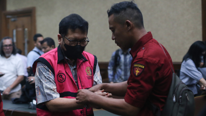 Zarof Ricar saat jalani sidang tuntutan