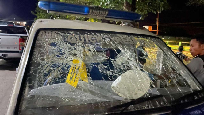 Barang bukti mobil lantas ditembak OTK di Jayawijaya