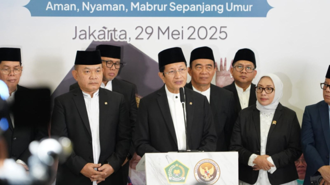Konferensi Pers Penyelenggaraan Ibadah Haji Kemenag RI.