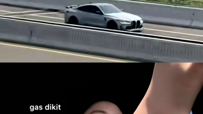 Pengemudi BMW M4 adu cepat dengan whoosh