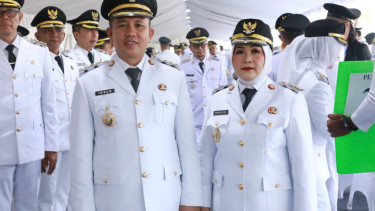 Bupati dan Wakil Bupati Morowali, Iksan Baharudin Abdul Rauf dan Iriane Iliyas