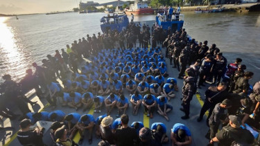 100 narapidana berisiko tinggi asal wilayah Riau Dipindahkan ke Nusakambangan
