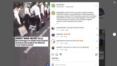  Para Siswa di Kota Depok Siap Berangkat ke Barak Militer untuk Pelatihan