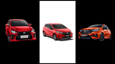 Toyota Agya GR vs Daihatsu Sirion vs Honda Brio RS