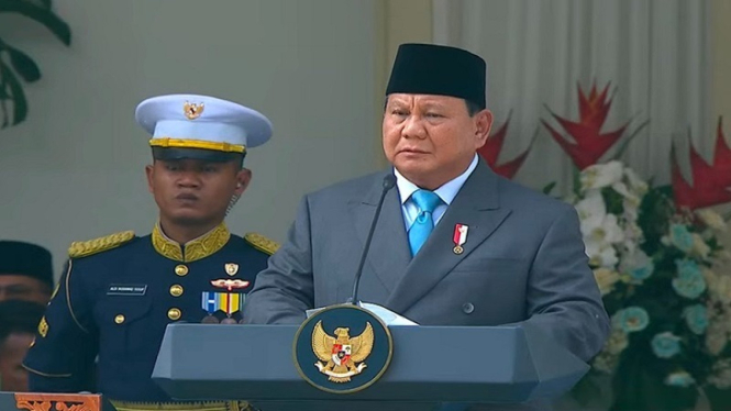 Presiden Prabowo Subianto di peringatan Hari Pancasila 2025