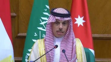 Menteri Luar Negeri (Menlu) Arab Saudi, Pangeran Faisal bin Farhan bin Abdullah.