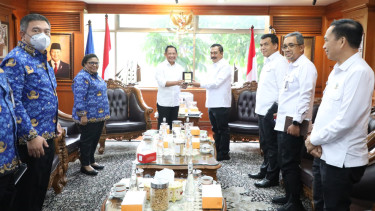 Menteri Dalam Negeri menerima kunjungan Menteri Imigrasi dan Pemasyarakatan