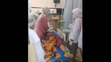 Desi Erianti saat di Rumah Sakit Siti Rahmah