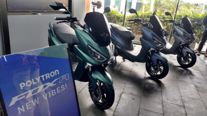 Warna baru motor listrik Polytron Fox-R