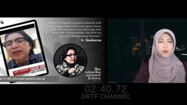 Aktivis kesehatan Tifauzia Tyassuma alias Dokter Tifa (kanan).