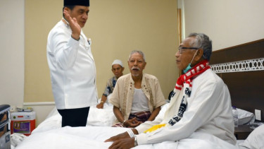 Wakil Menteri Agama, Romo Muhammad Syafii Bersama Jemaah Haji