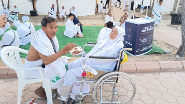 Jemaah haji di Arafah