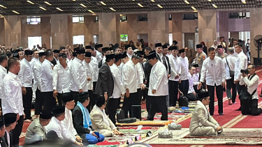 Presiden Prabowo Salat Idul Adha 1446 H di Masjid Istiqlal Jakarta