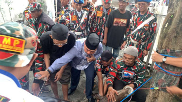 Laskar Merah Putih saat Idul Adha