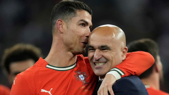 Roberto Martinez dan Cristiano Ronaldo