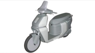 Gambar paten skuter listrik baru TVS