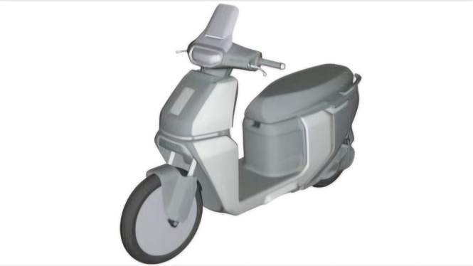 Gambar paten skuter listrik baru TVS