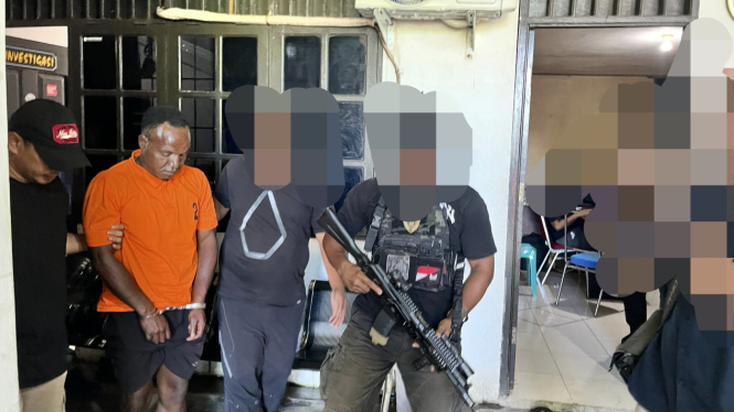 Buronan KKB, Yekis Wanimbo alias Salahmakan Tabuni ditangkap  (dok. istimewa)