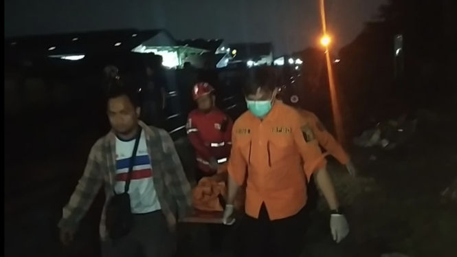 Korban kecelakaan kereta api di Surabaya