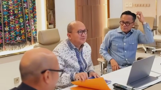 Chief Executive Officer (CEO) Danantara, Rosan Roeslani  menyampaikan kantor barunya [tangkapan layar]