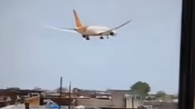 Pesawat Air India sebelum jatuh di Ahmedabad