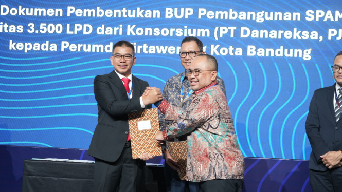 Seremoni Pembentukan BUP dan Proyek SPAM Oleh Danareksa