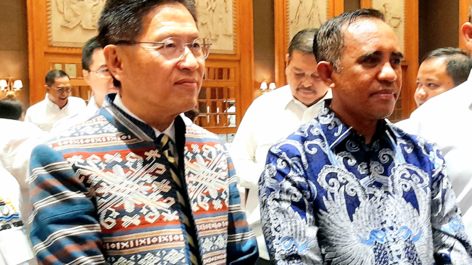[Wakil Ketua Umum (WKU) Koordinator Bidang Luar Negeri Kadin Indonesia, James Riady, saat ditemui di kawasan Tugu Tani, Menteng, Jakarta Pusat, Jumat, 13 Juni 2025]