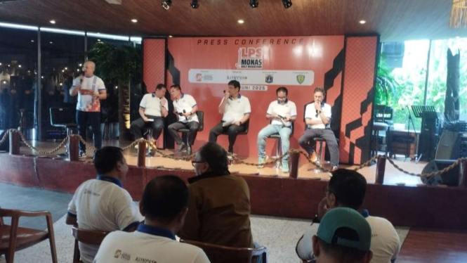Konferensi pers LPS Monas Half Marathon 2025