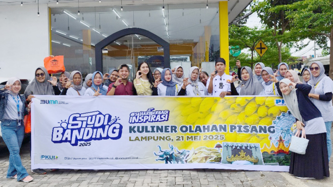 PNM Mekaar dari Lampung mengikuti studi banding olahan pisang Lampung